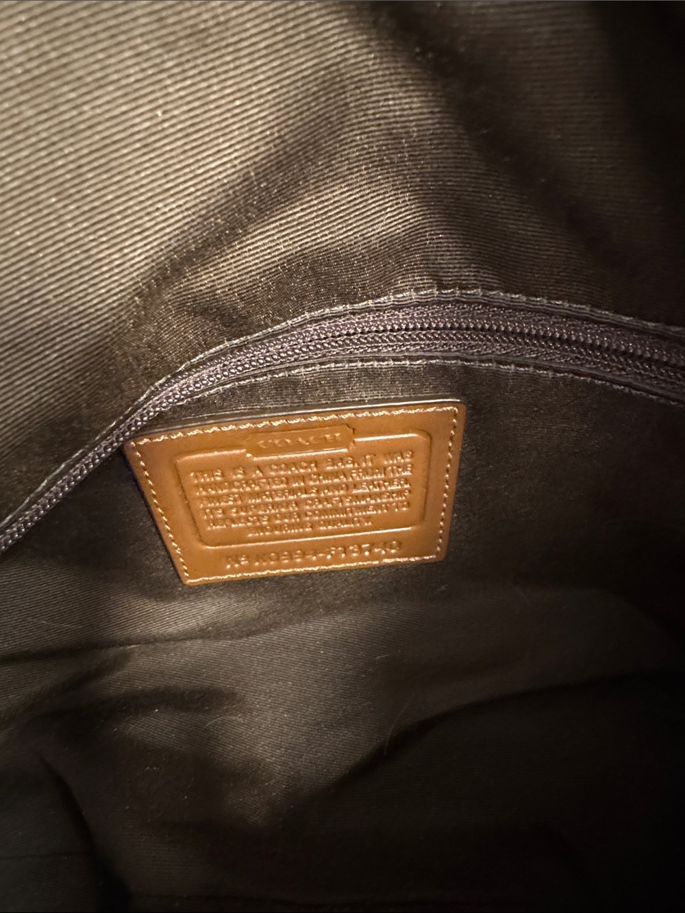 Coach Brown Signature Canvas Shoulder Bag - Picture 5 of 5
